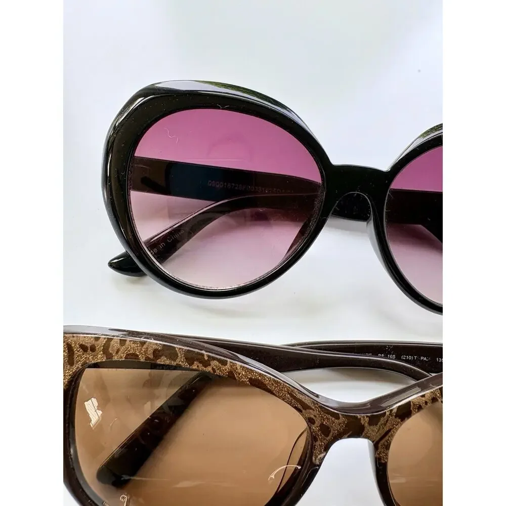 COACH Sunglasses Lot Womens Barbara HC8099 Nine West BEBE Tortoise Animal Print